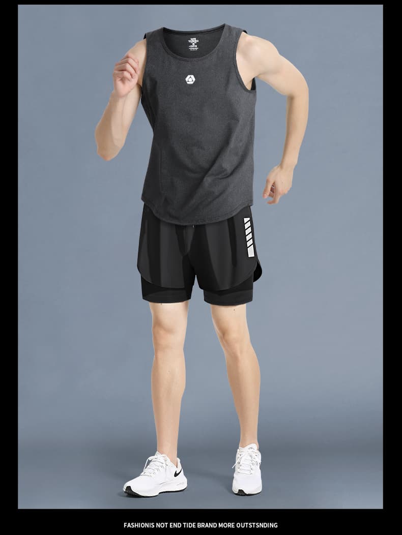メンズスポーツウェア 速乾冷感ランニングセット