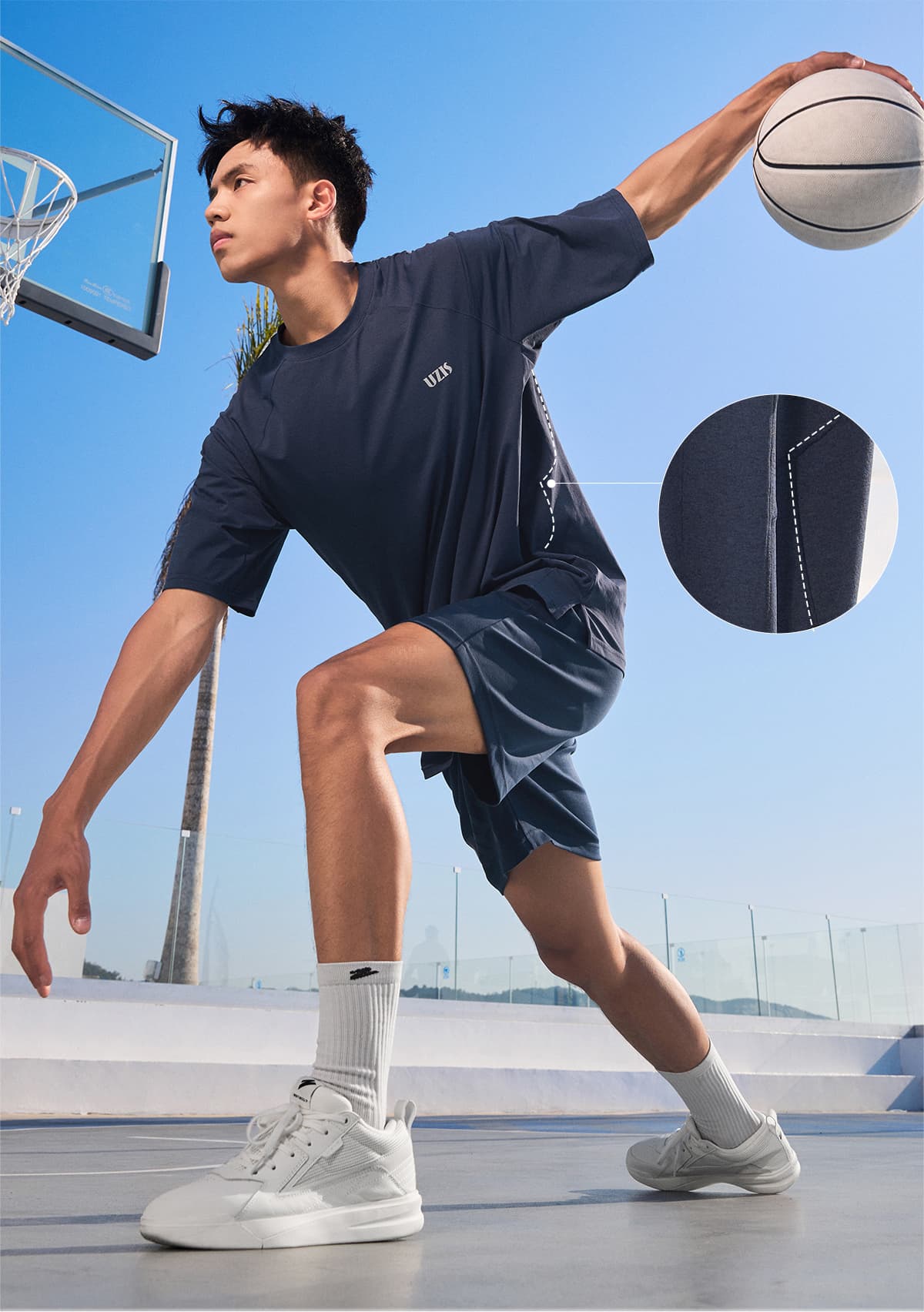 メンズスポーツウェア 速乾バスケットボールセットアップ