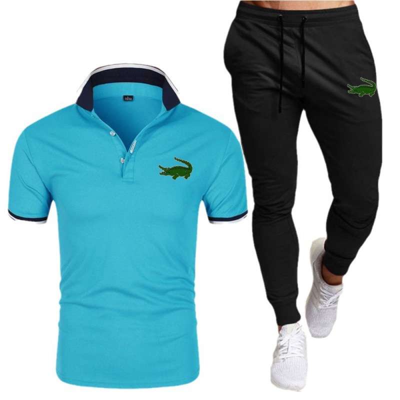 スポーツウェア専門店 ワニロゴ入り上下セットアップ アスリートモデル