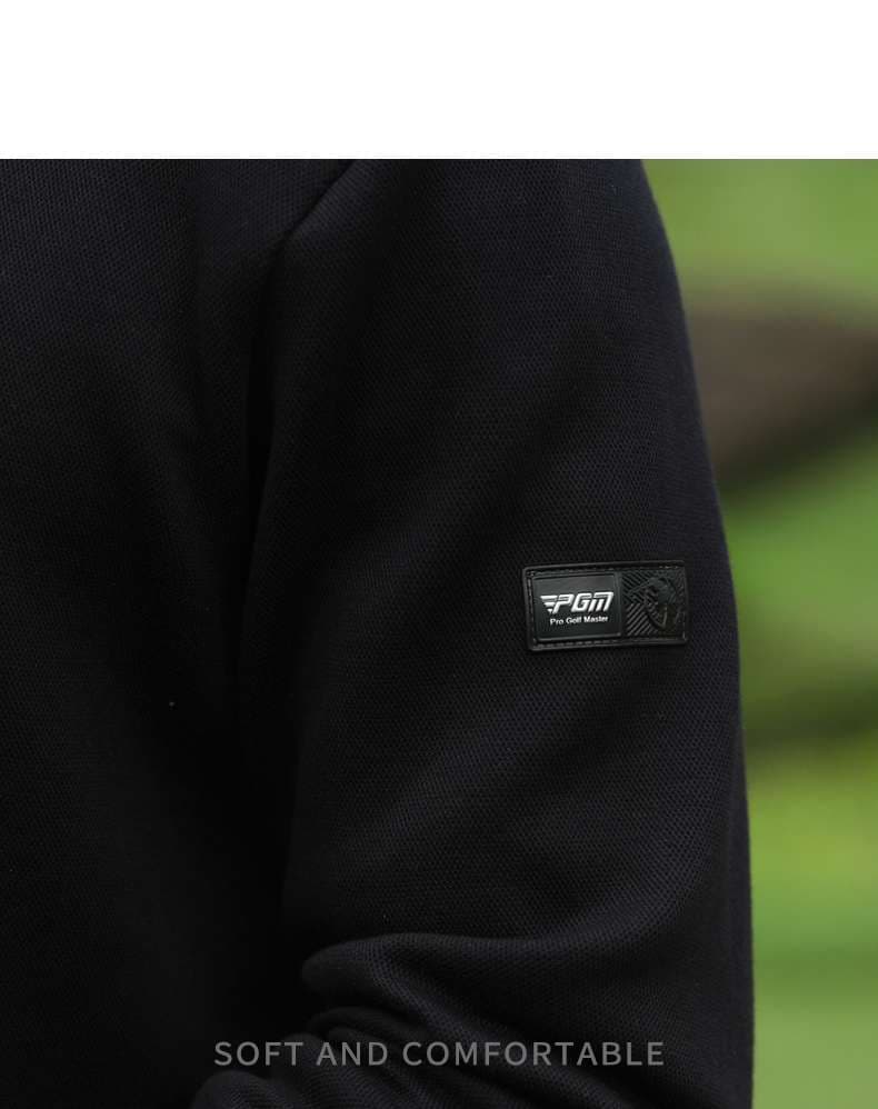 ゴルフウェア メンズ 長袖 Tシャツ 秋冬 防寒 ジャケット ジッパー スタンドカラー メンズ ポロシャツ