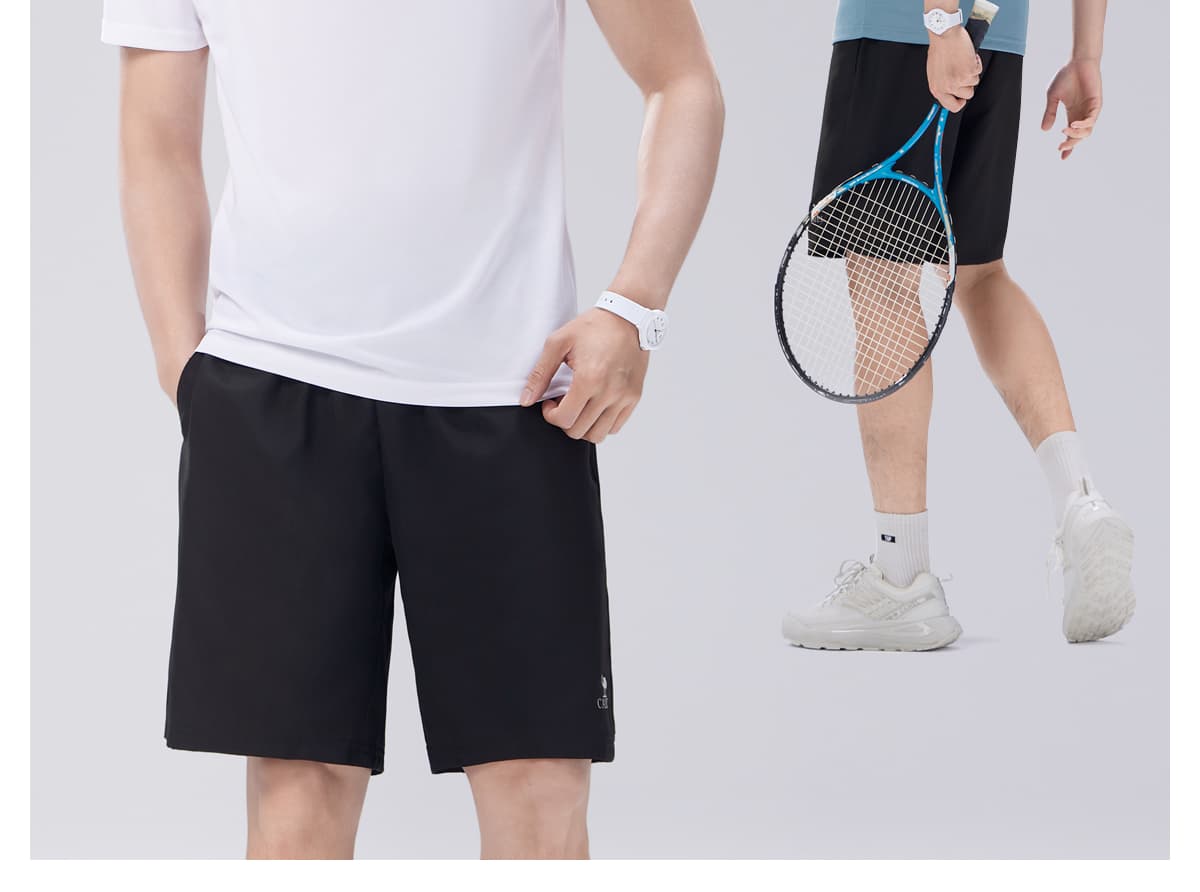 メンズスポーツウェア 快適テニスハーフパンツ