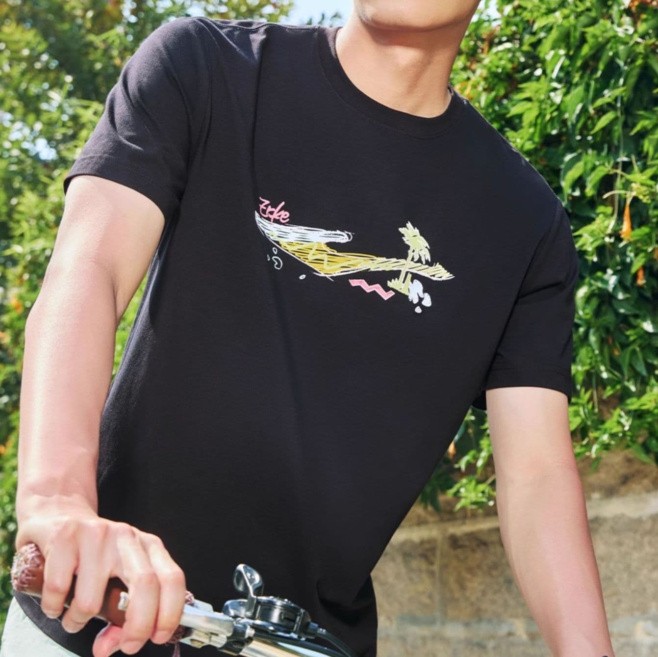 メンズスポーツウェア 夏の爽やかサイクリング半袖Tシャツ