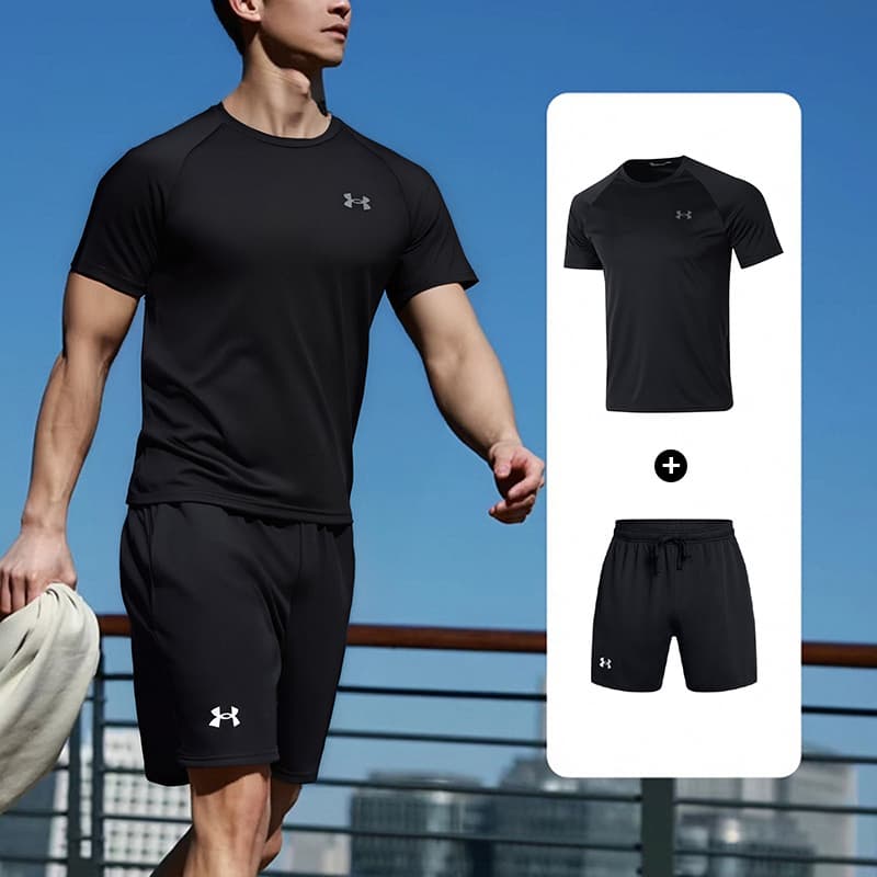 メンズスポーツウェア さらり快適Tシャツ ランニングウェア